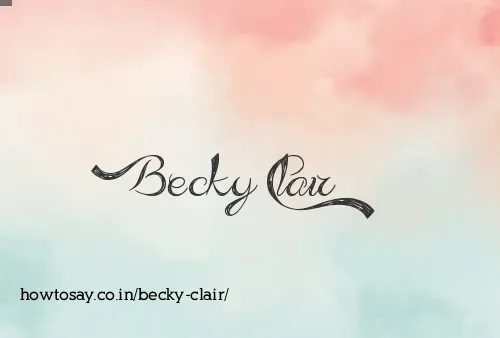 Becky Clair
