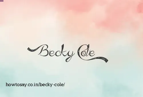 Becky Cole