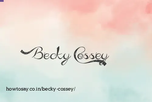 Becky Cossey