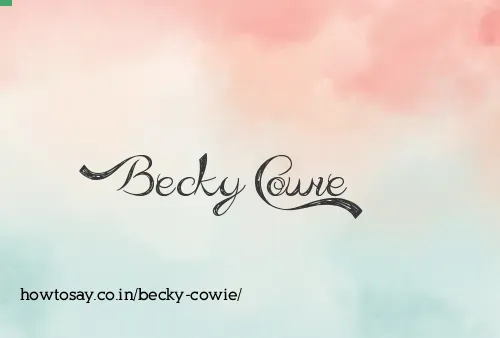 Becky Cowie