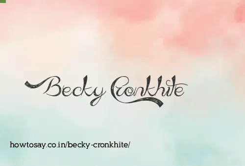 Becky Cronkhite