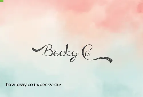 Becky Cu
