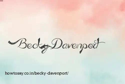 Becky Davenport