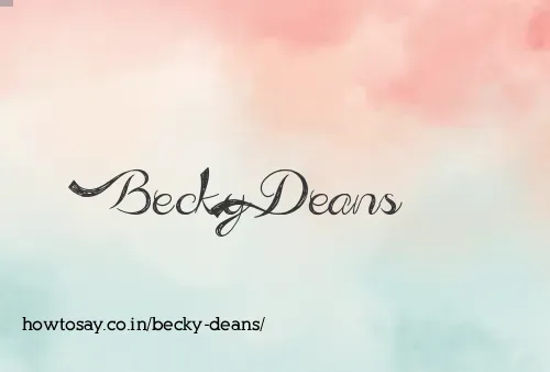 Becky Deans