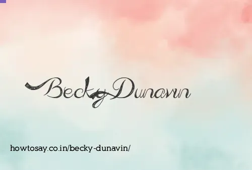 Becky Dunavin
