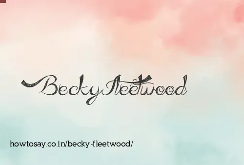 Becky Fleetwood