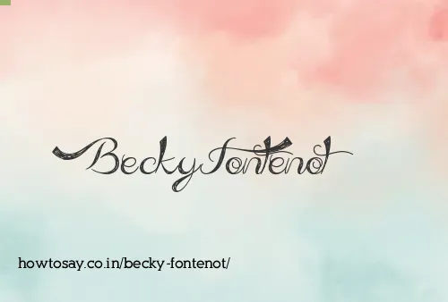Becky Fontenot