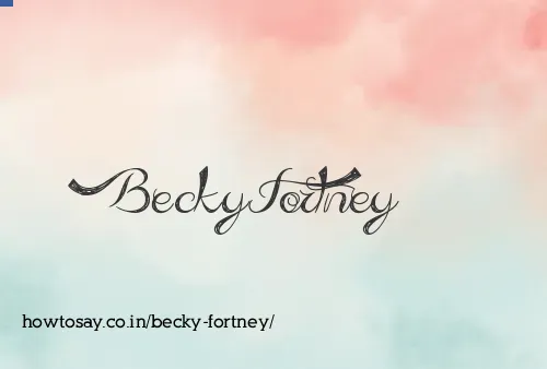 Becky Fortney
