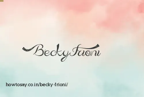 Becky Frioni