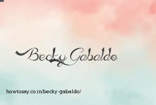 Becky Gabaldo