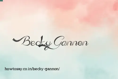 Becky Gannon
