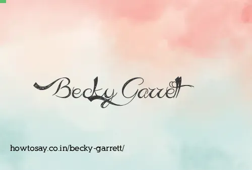Becky Garrett