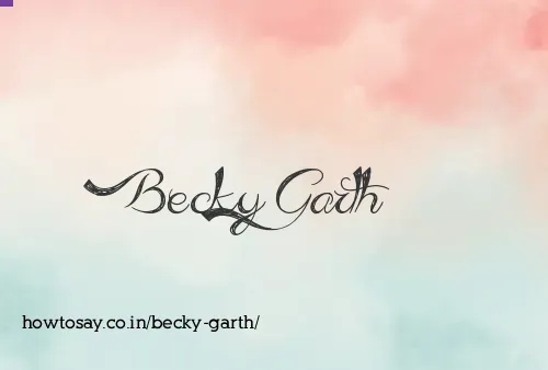 Becky Garth