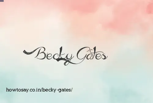 Becky Gates