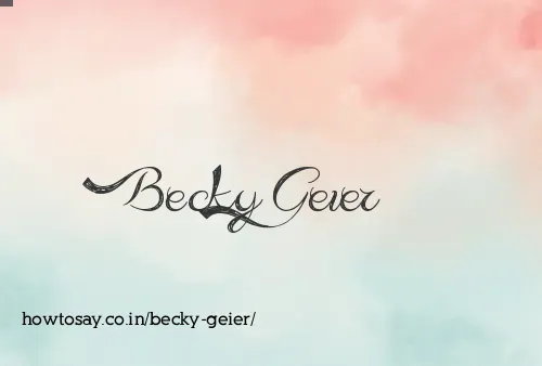 Becky Geier