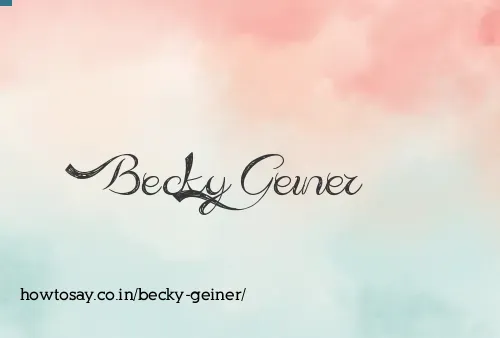 Becky Geiner