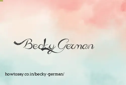 Becky German