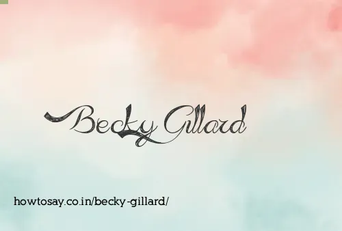 Becky Gillard