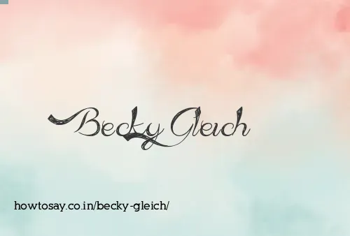 Becky Gleich
