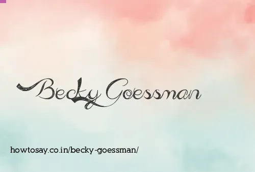 Becky Goessman