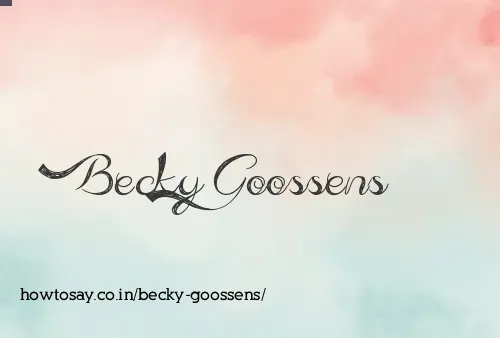 Becky Goossens