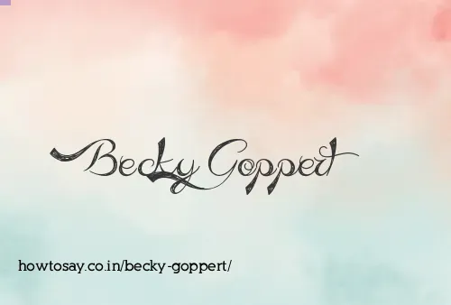 Becky Goppert