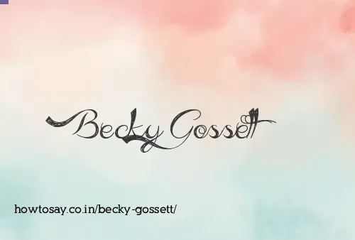 Becky Gossett