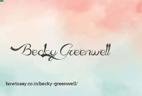 Becky Greenwell