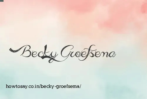 Becky Groefsema