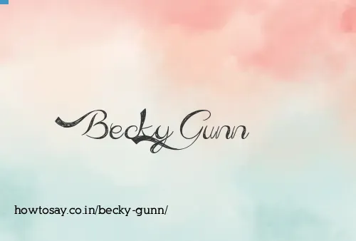 Becky Gunn