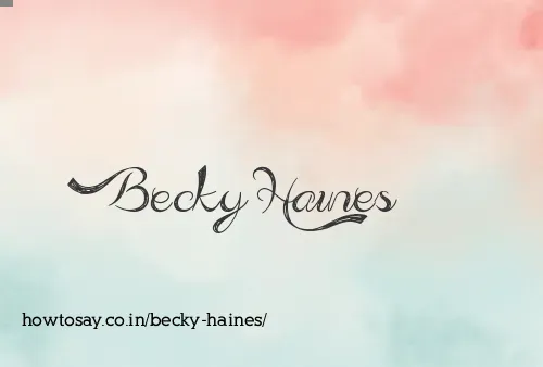 Becky Haines