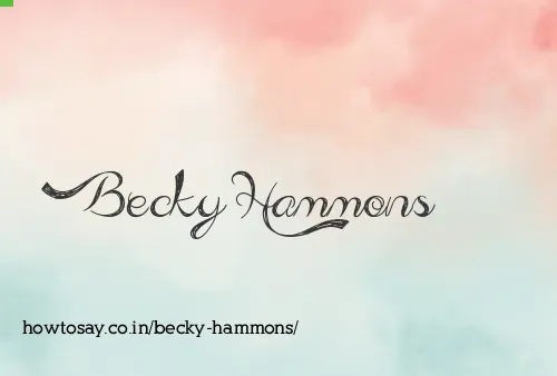 Becky Hammons