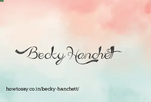 Becky Hanchett