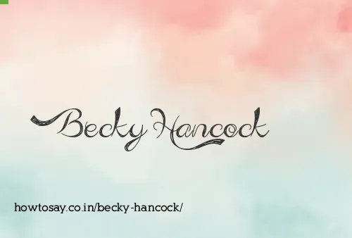 Becky Hancock
