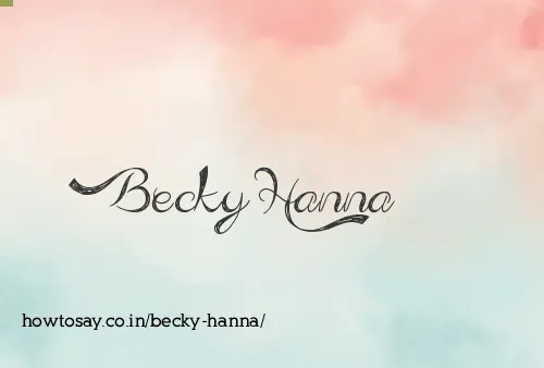 Becky Hanna