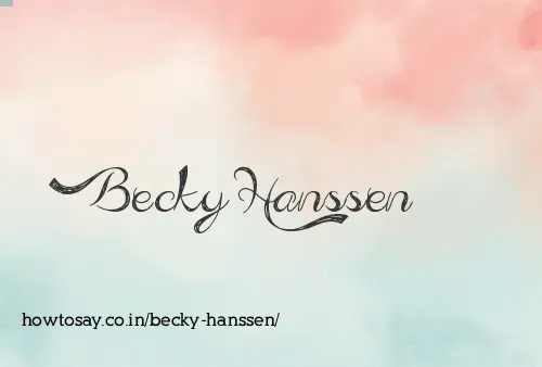 Becky Hanssen