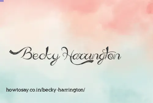 Becky Harrington