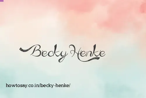 Becky Henke