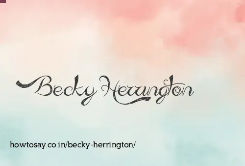 Becky Herrington
