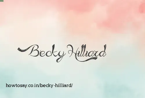 Becky Hilliard