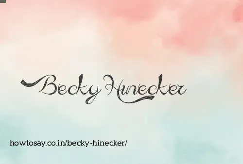 Becky Hinecker