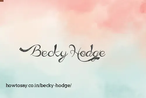 Becky Hodge
