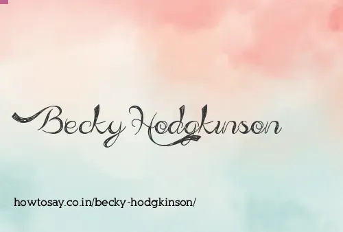 Becky Hodgkinson
