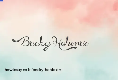 Becky Hohimer