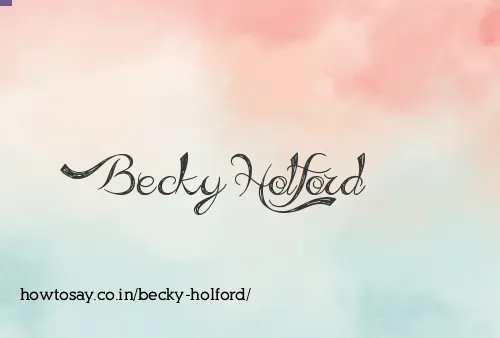 Becky Holford