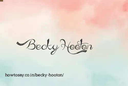 Becky Hooton
