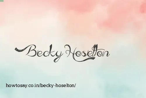 Becky Hoselton