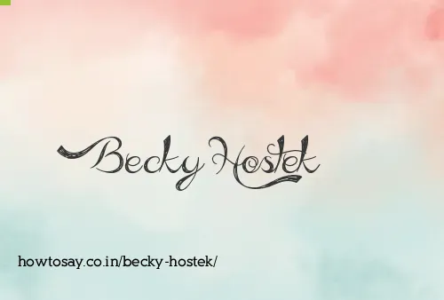 Becky Hostek