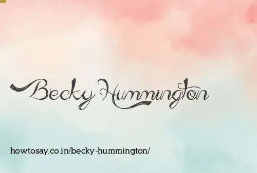 Becky Hummington