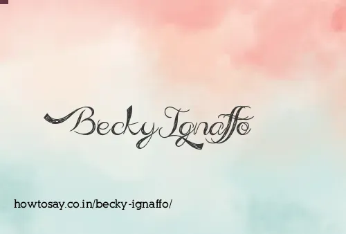 Becky Ignaffo